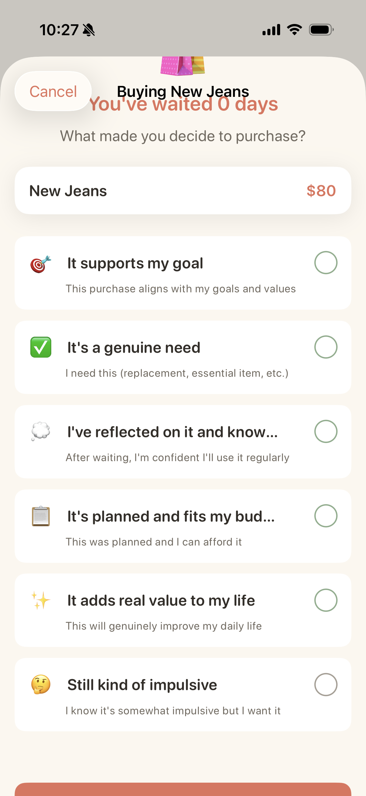 Spendless screenshot 2